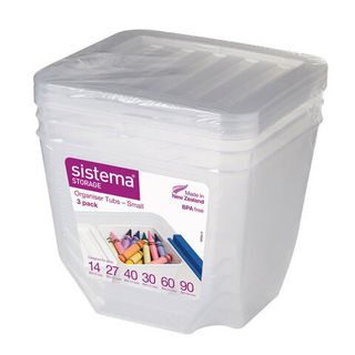 Набор контейнеров-органайзеров Sistema &quot;Storage&quot; 1,3 л, 3шт.