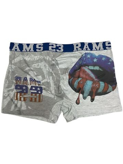 Мужские трусы боксеры серый меланж с принтом, хлопок M/48, Primal