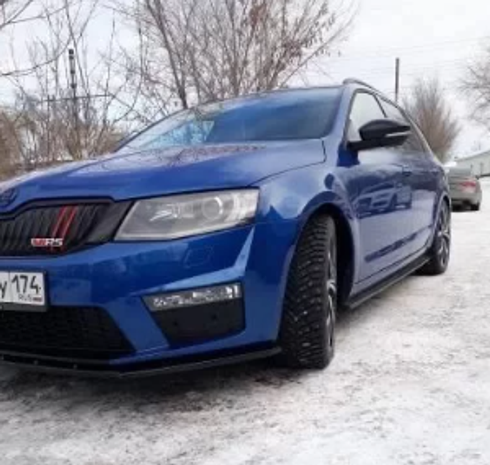 Сплиттеры порогов Skoda Octavia A7