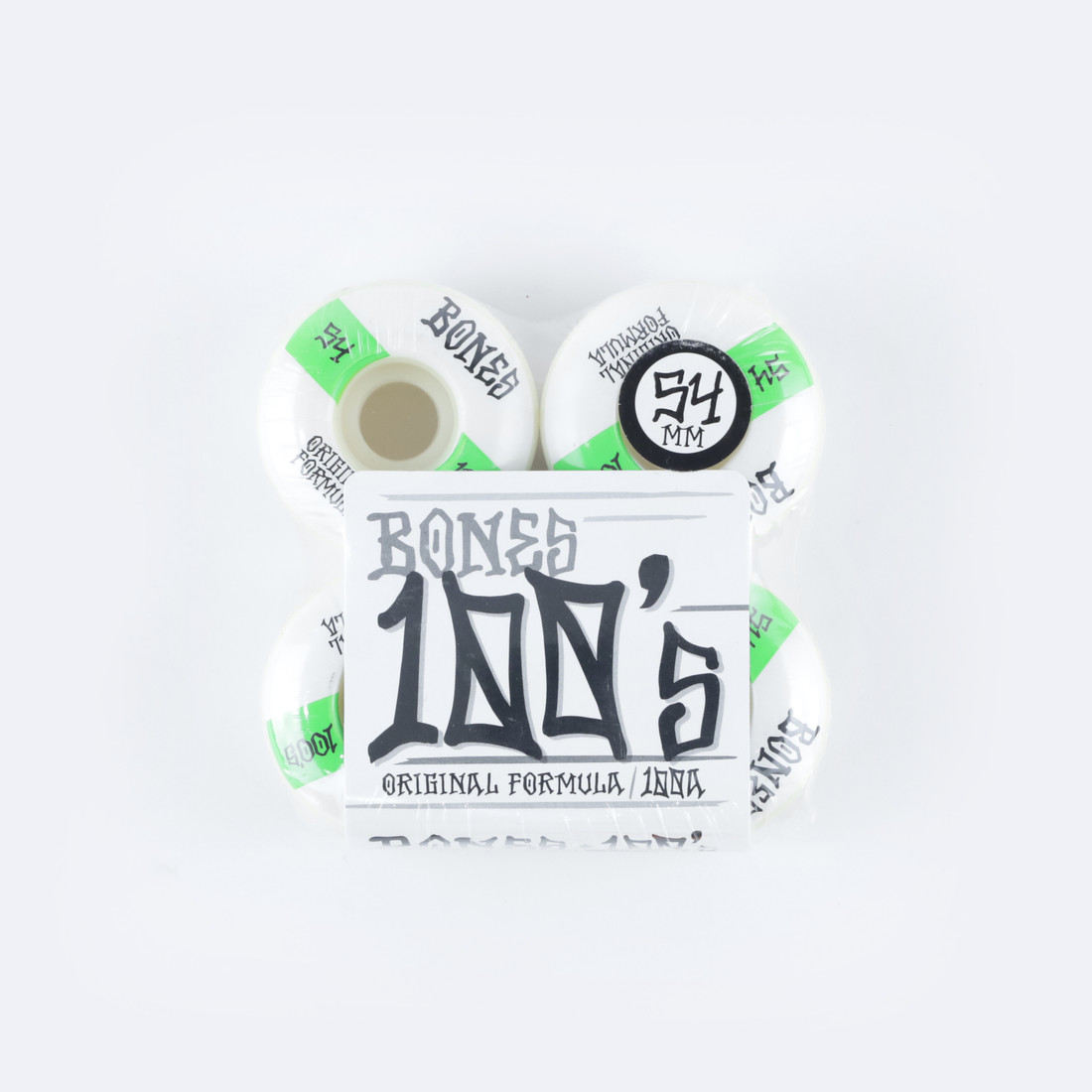 Колеса Bones 100'S OG Formula Wide (white-green) 100A