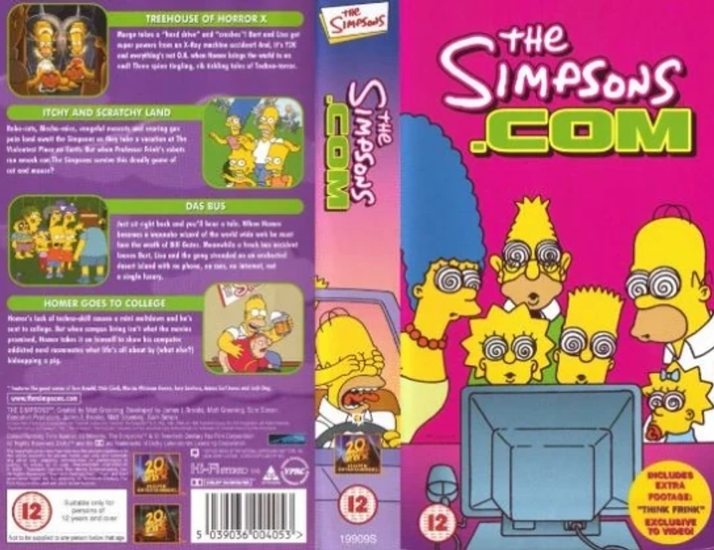 Кассета VHS The Simpsons.Com