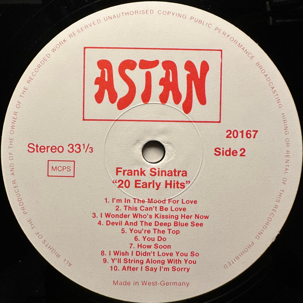 Frank Sinatra ‎– Frank Sinatra 2LP (Германия)