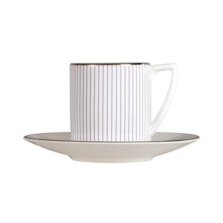 Wedgwood Чашка Jasper Conran Pin Stripe 90 мл с блюдцем для эспрессо
