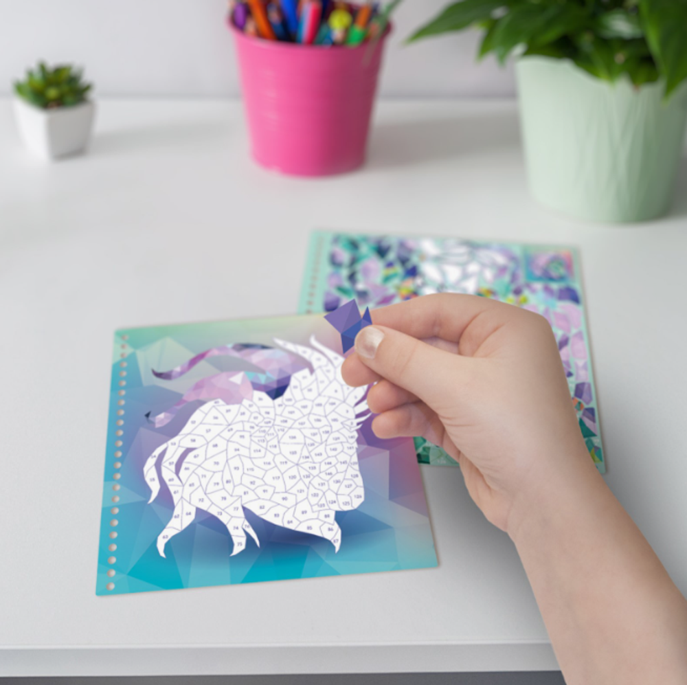 Детский набор аппликаций наклейками по номерам сирия , марка Marinia "Nebulous Stars"