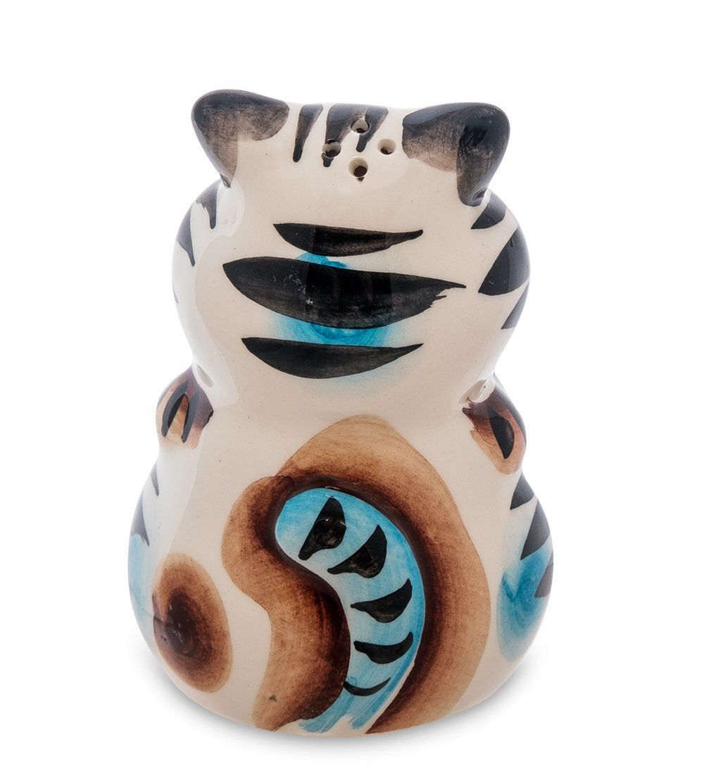 ГЛ- 370 Фигурка «Кот-Мойша» цв. (Гжельский фарфор)