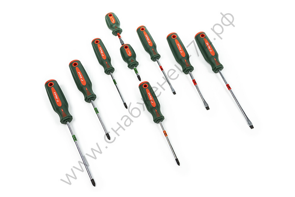 Набор отверток на 9 предметов, HANS 06400-9MP