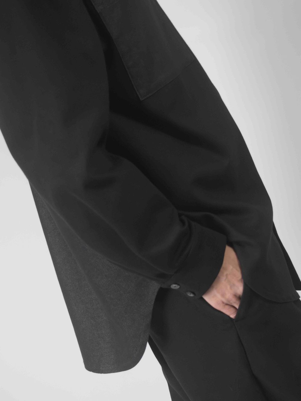 Рубашка Sashina Patchwork черная