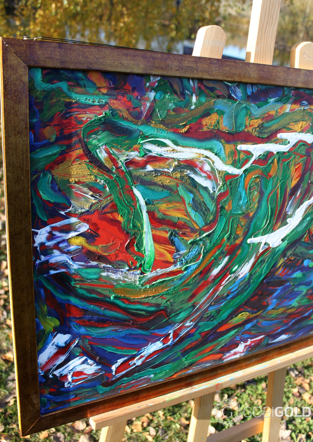 Картина ручной работы "ZERO" (абстракция) - 2-х сторонняя