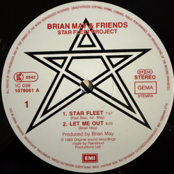 Виниловая пластинка Brian May + Friends - Star Fleet Project LP