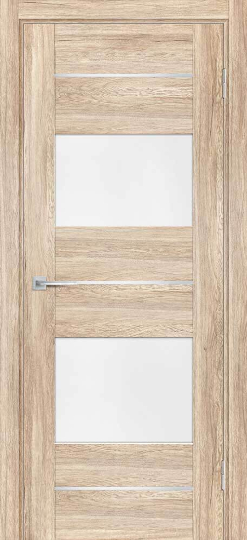 Дверь PSL-21 / Цвет Сан-ремо натуральный / белый сатинат / Двери PROFILO PORTE