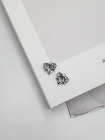 Подвеска сердце серое, 12*13мм