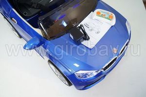 Детский электромобиль River Toys BMW P333BP синий фото №16