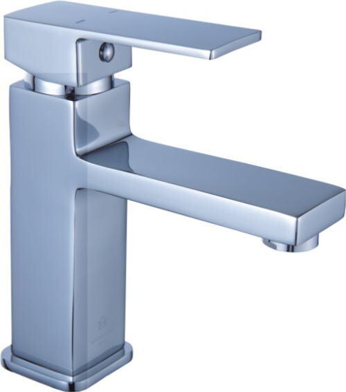 67-6-037 Смеситель латунь однорычажный для мойки, гайка, керамич. картридж 35мм, D80-110106