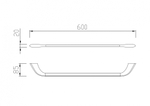 Полотенцедержатель ABBER Nord AA1552B черный матовый