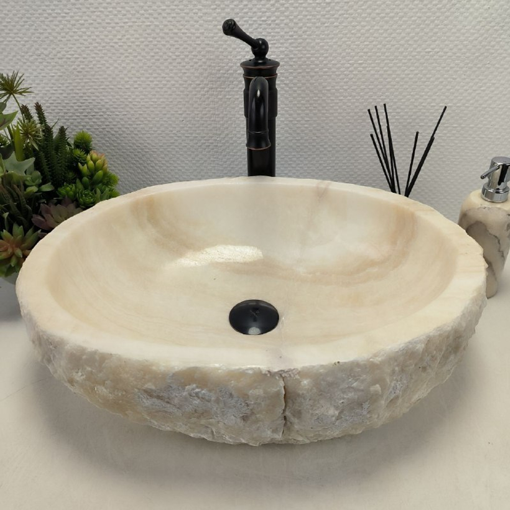 Раковина из оникса Erozy White EO-62306 53*40*16 0104