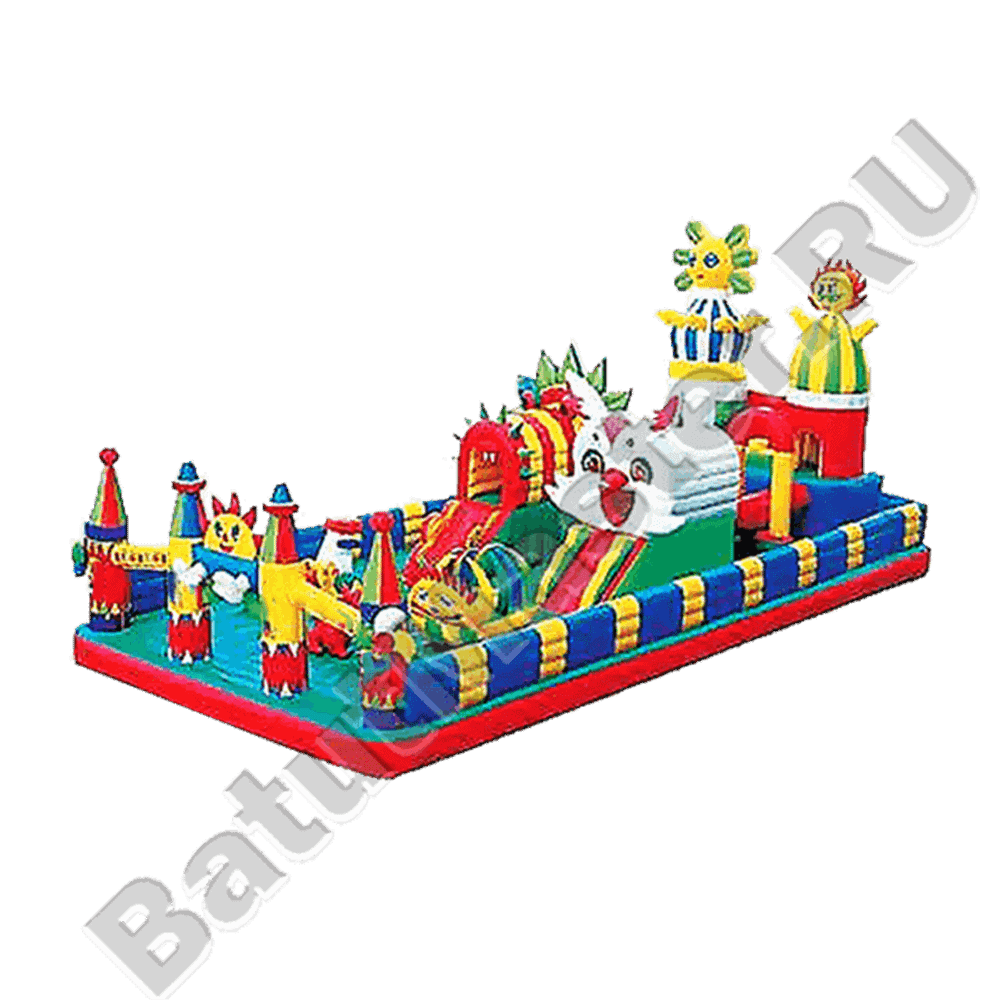 Коммерческий надувной батут "Пасхальный зайчик"