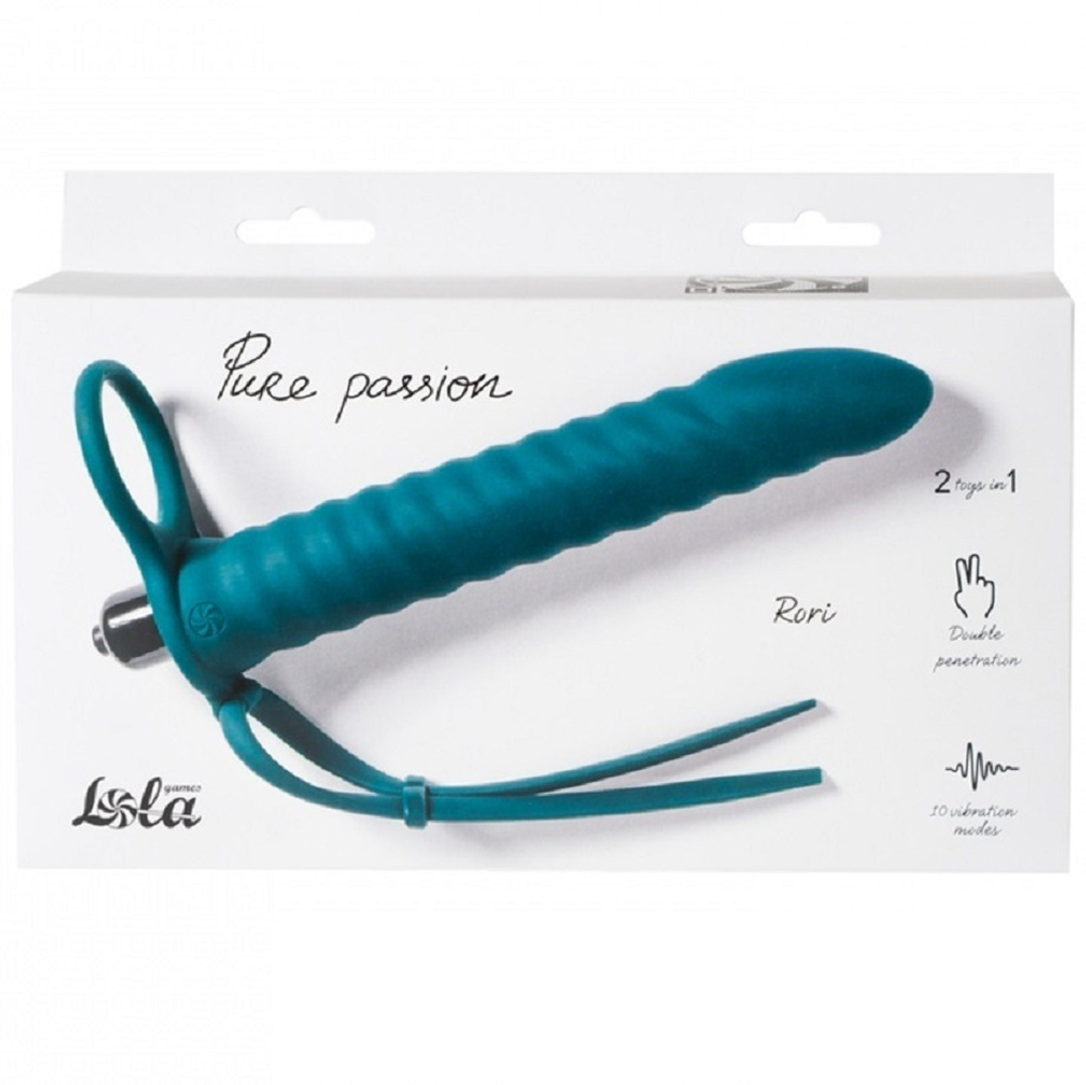 Насадка для двойного проникновения Pure Passion Rori с вибрацией 16.2 см