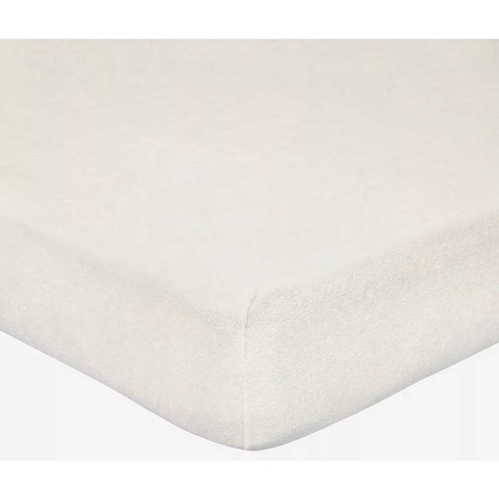 Простыня махра на резинке 140*200*20 Молочный ТГ