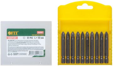 Биты сталь S2, Профи, односторонние 50 мм PH2, 10 шт.