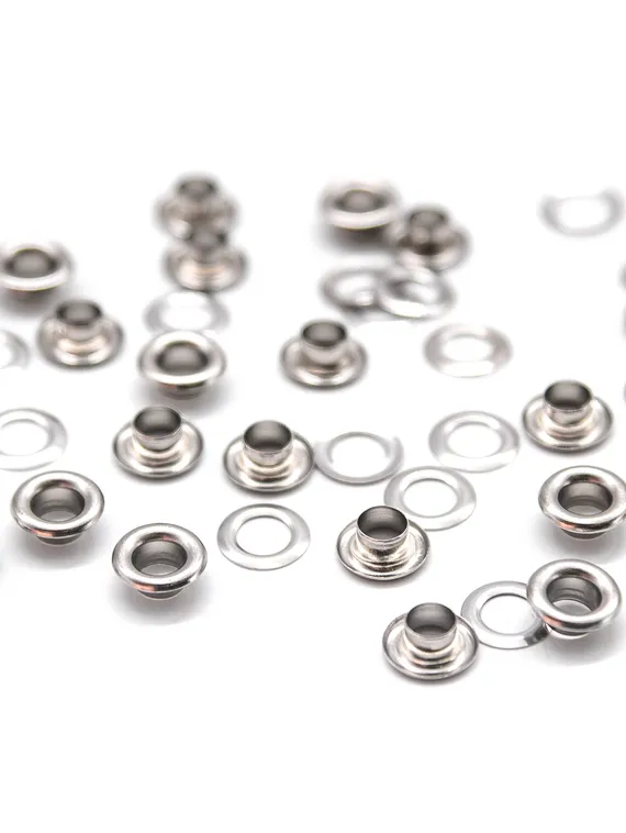 Люверсы 5 мм, серебро