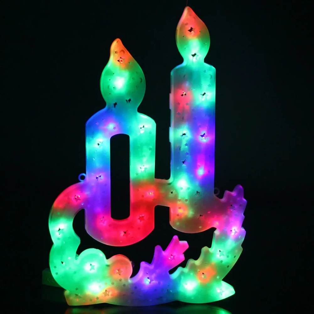 Фигура светодиодная 40см,»Свечи» мультицвет