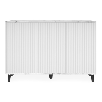 Комод ROYAL 5051 эко (Мрамор Каррара-Черный)