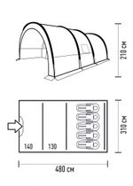 ПАЛАТКА TALBERG TONNEL PLUS 5