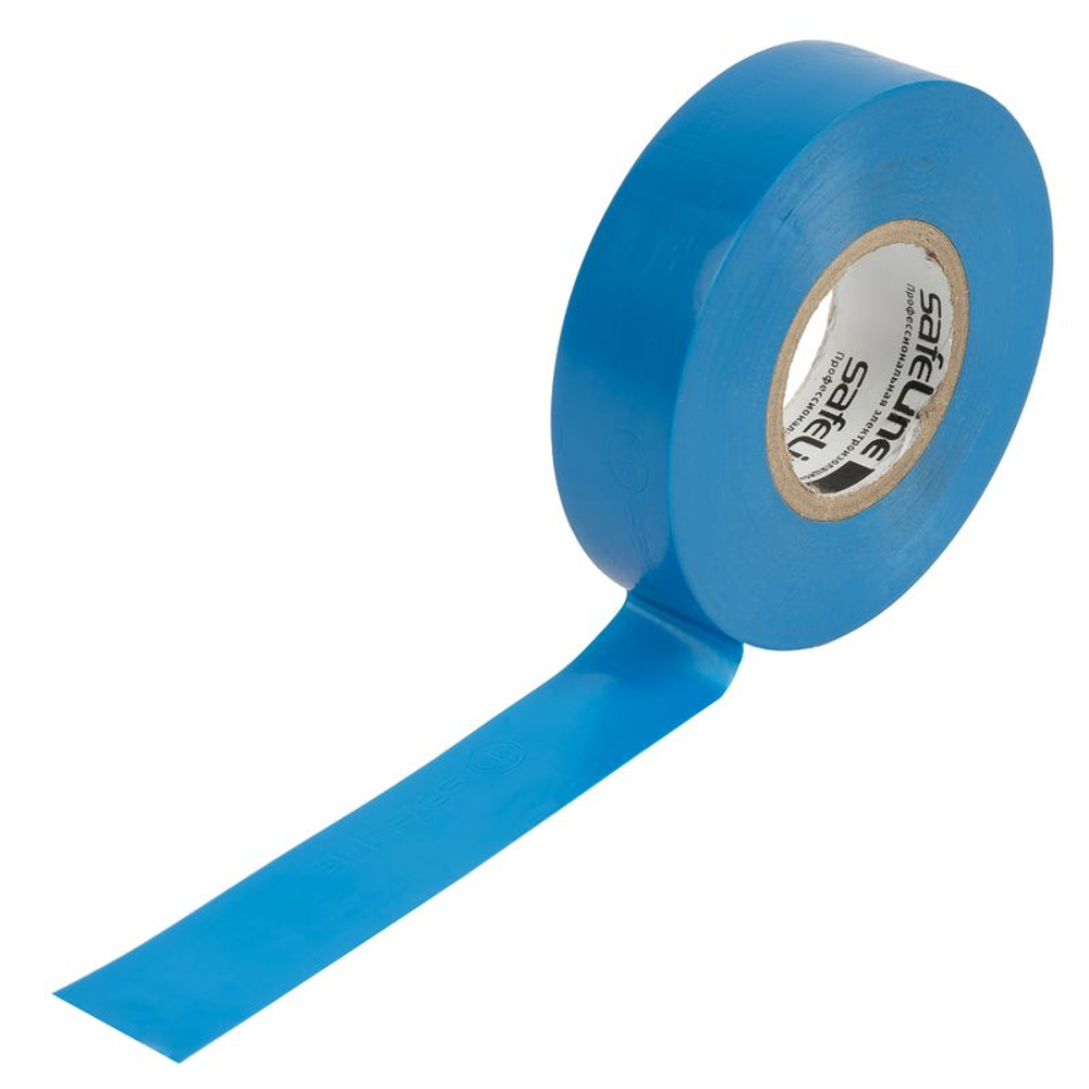 Изолента синяя 19 мм 20 м Safeline