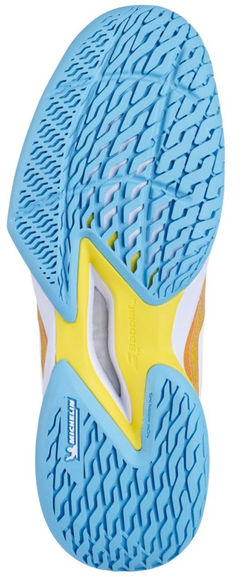 Женские теннисные кроссовки Babolat Jet Mach 3 All Court - coral/gold fusion - Orange Pink