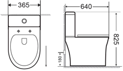 Чаша напольного унитаза Aquanet Rimless Logic-C CL-12339