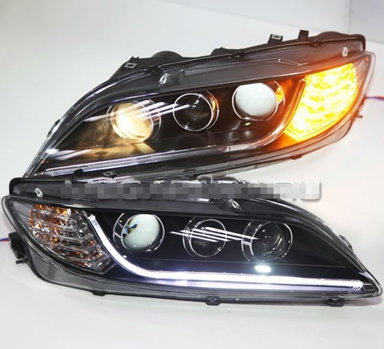 Передние фары Мазда 6 2004-2011 V4 type [Комплект Л+П; LED ходовые огни; электрокорректор; би LED линза]