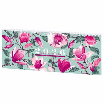 Планинг датированный 2026 285х112 мм STAFF картонная обложка 64 л. "Сад магнолий" (117365)