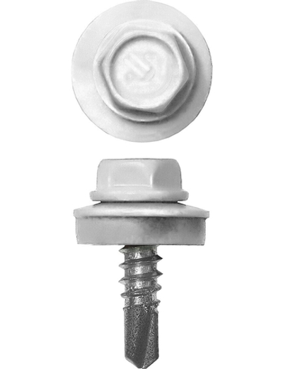 ЗУБР СКМ 9003, 19 х 5.5 мм, белый, 500 шт, кровельный саморез, Профессионал (4-300315-55-019-9003)