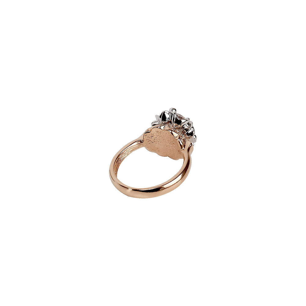 "Дурман" кольцо в золотом покрытии из коллекции "Леди" от Jenavi