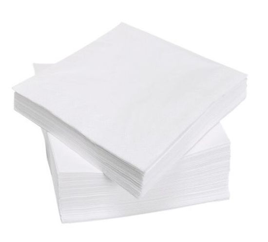 Салфетка 20х20 100шт в пачке 40гр.м белая
