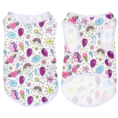 Майка для собак и кошек мелких и средних пород «БРО на стиле», яркая радуга, размер ХL (длина спинки 36см, объем груди 43см, от 9 до 12кг)