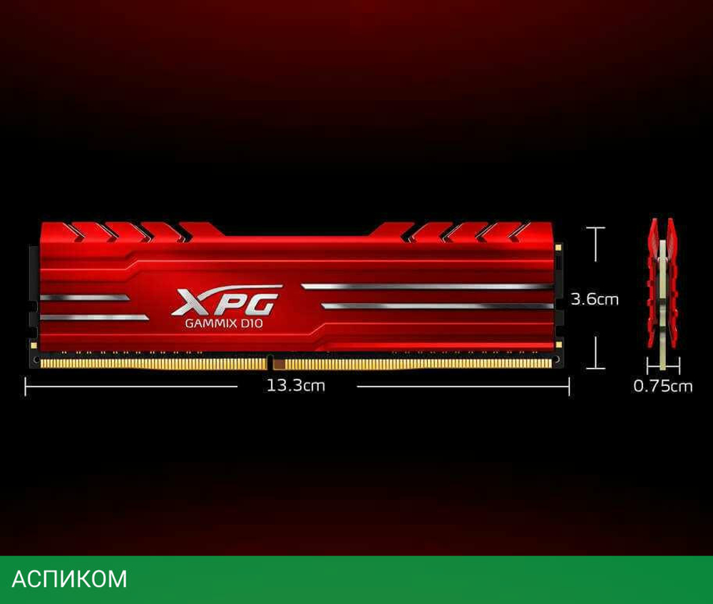 Оперативная память A-Data XPG Gammix D10 2x16GB DDR4 3600MHz (AX4U360016G18I-DB10)