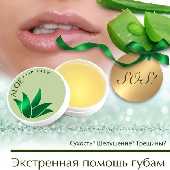 Гигиеническая помада AXIONE Aloe 15 мл
