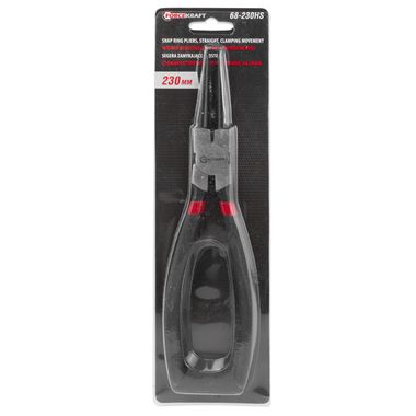 Съемник стопорных колец прямой на сжатие (L-230мм), в блистере FORCEKRAFT FK-68-230HS