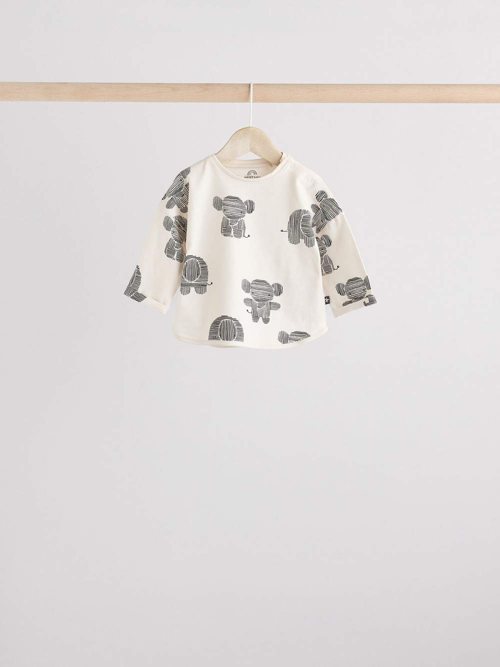 Лонгслив и легинсы в комплекте для малышей Next E48-113, 3 шт., Бежевый, Серый