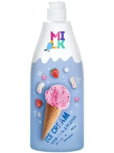 Крем-гель для душа Milk Молоко и земляника 800 мл