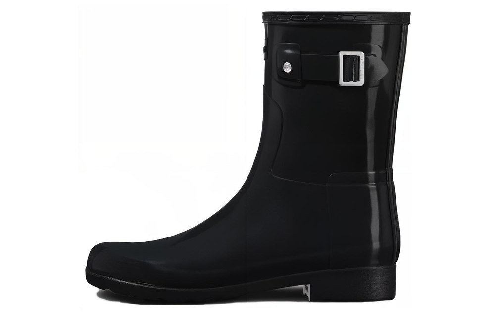 HUNTER Refined Waterproof Abrasion Resistant Cushioning Rain Boots Women"s Black