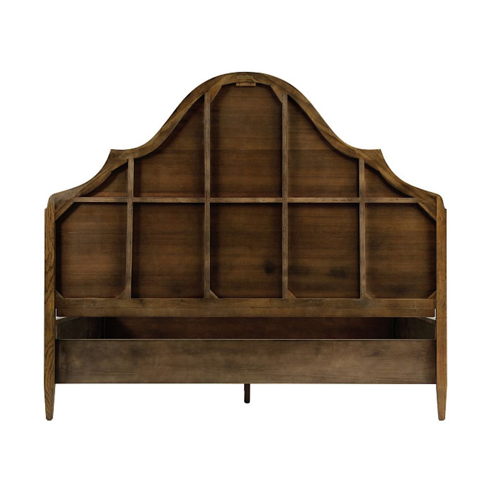 Кровать с деревянным изголовьем "Нова"