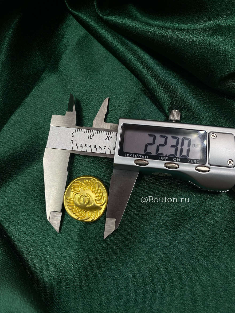 Пуговицы матовое золото "Глаза" Скиапар.