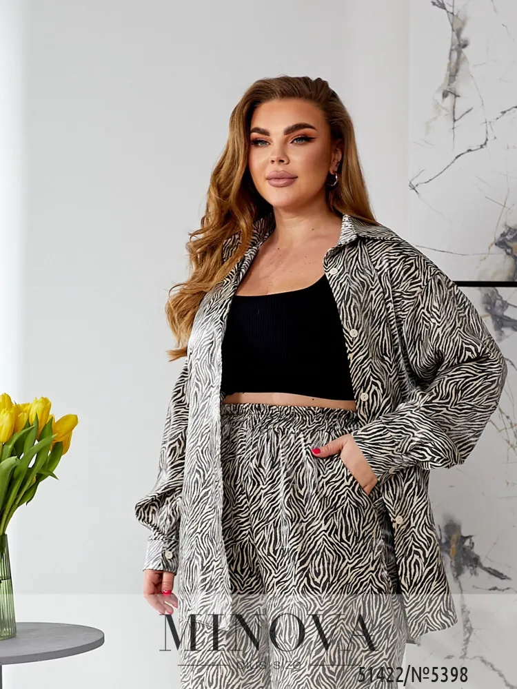 Костюм 5399-черный-молочный Minova