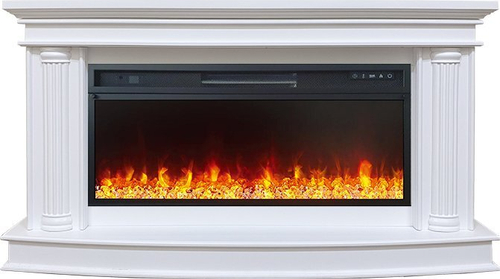 Каминокомплект Rome  - Белый с очагом Vision 42 LED