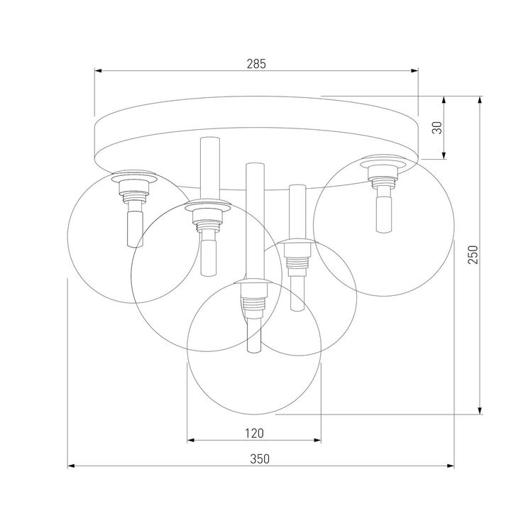 Потолочная люстра TK Lighting 758 Nilos