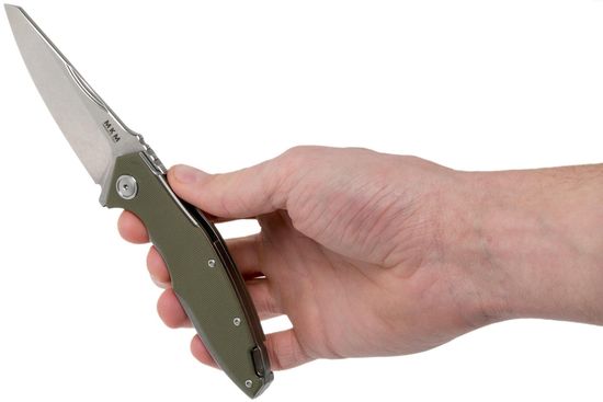 Складной нож MKM "RAUT" MKM/VP01 GB GR c клинком из стали Böhler M390 Microclean®, рукоять G10 / титан