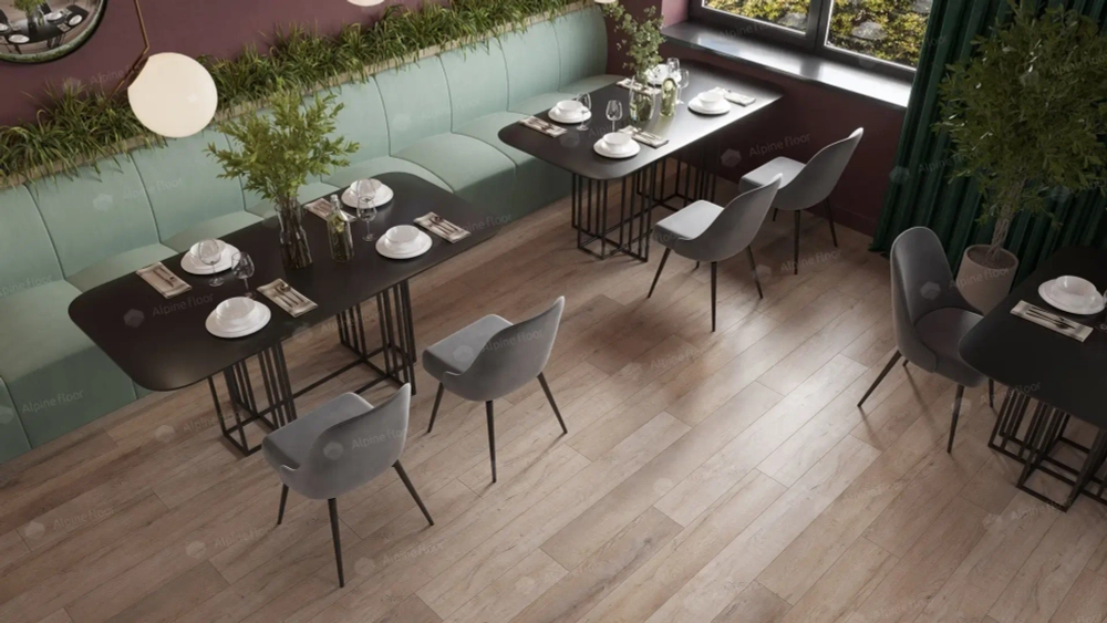 SPC ламинат Alpine Floor Дуб персиковый ABA