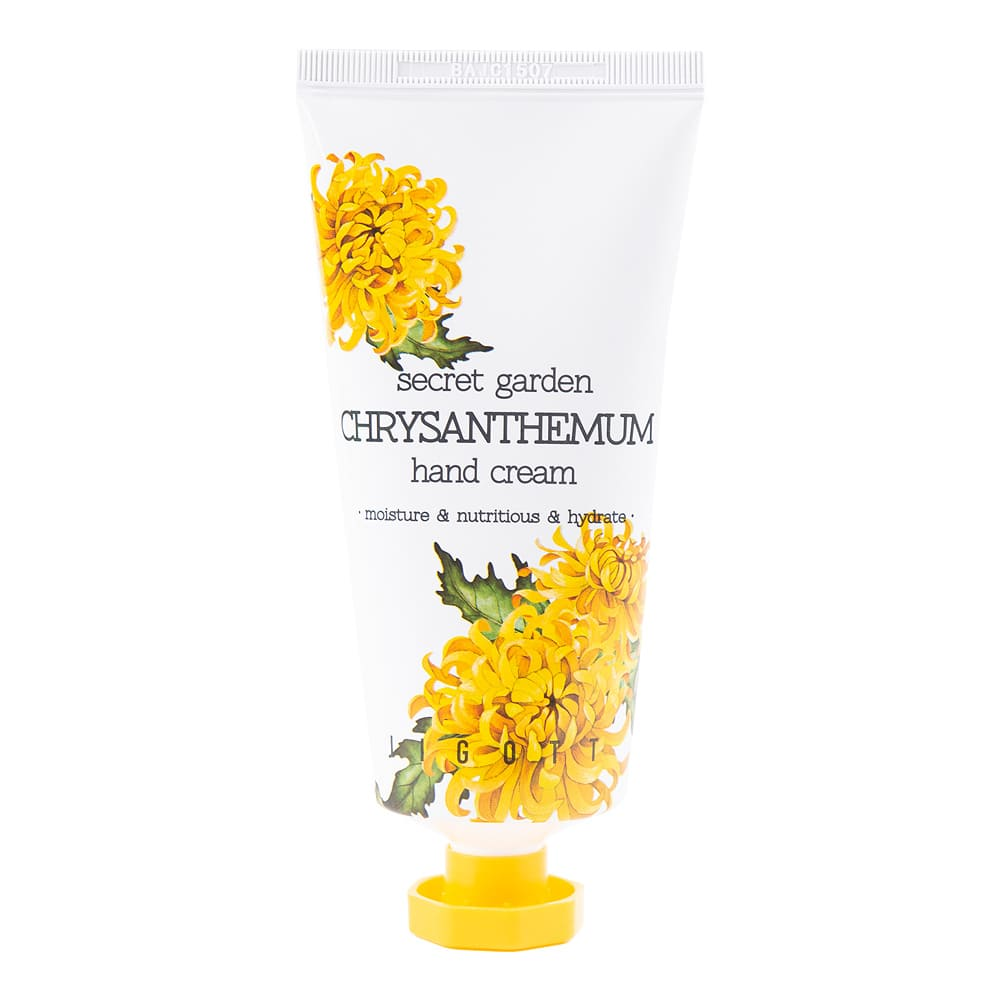 [Jigott] Secret Garden Chrysanthemum Hand Cream - Крем для рук с экстрактом хризантемы, 100 мл